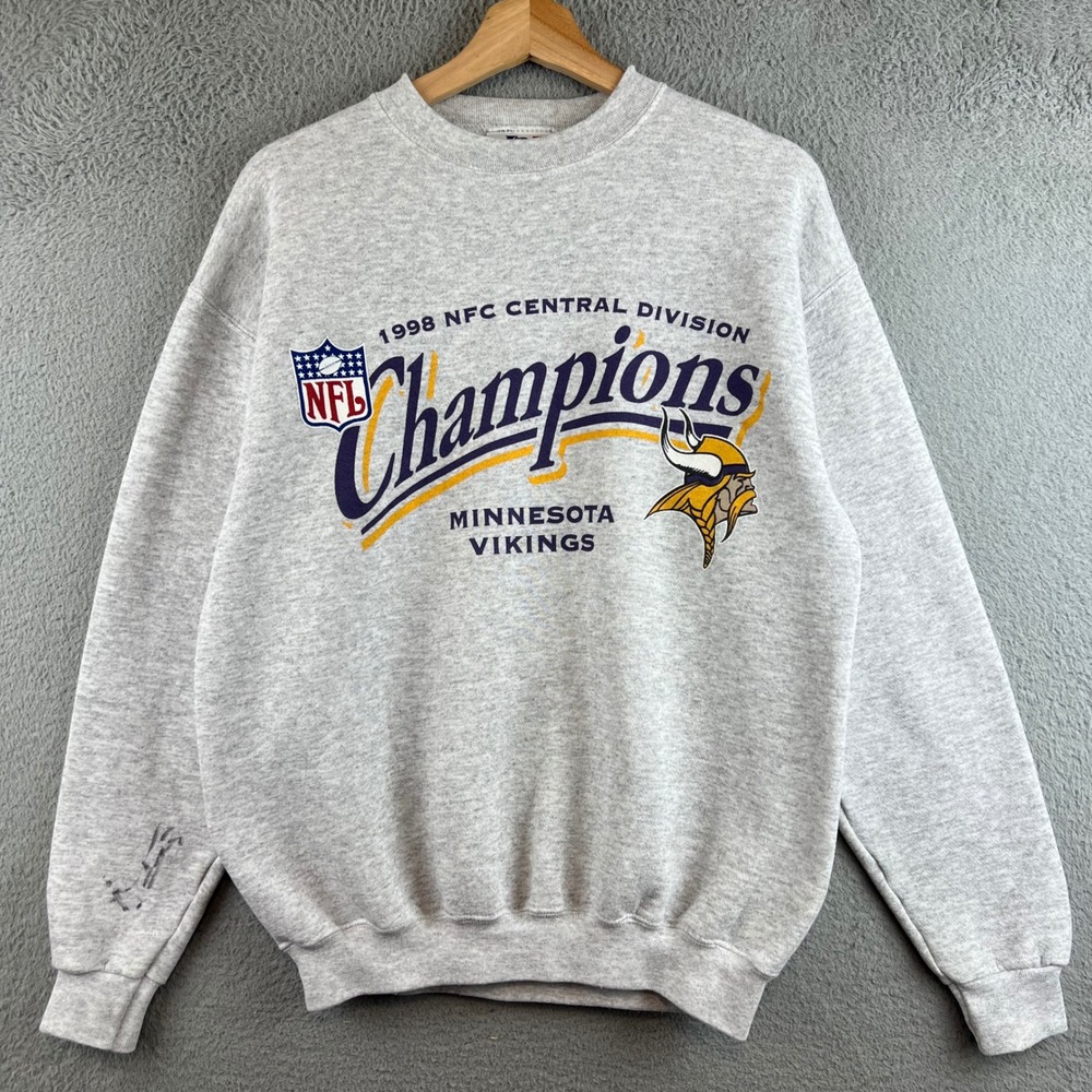 Vintage Logo Athletic Minnesota Vikings 1998 NFC Champions Sweatshirt Mens M